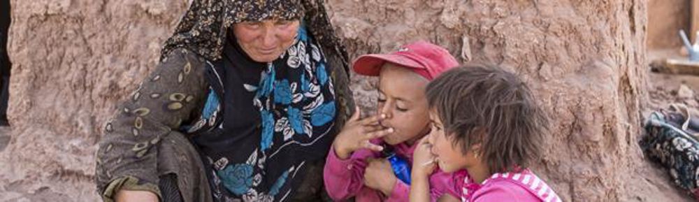 Le yaourt est baratté dans le mäsk, une outre faite avec la peau d’une chèvre tout entière. Emmanuel Mingasson